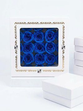 Trandafiri din sapun premium albastru 25 buc