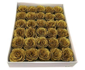 trandafiri imperiali cu sclipici gold