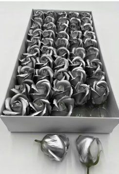 trandafiri din sapun silver