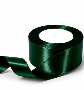 rola satin 4cm verde inchis